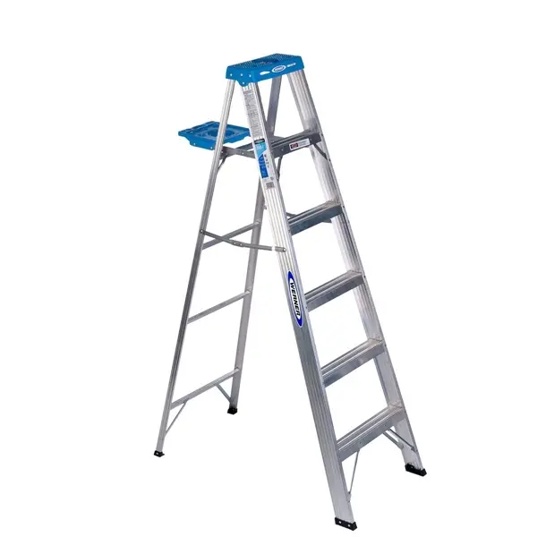 [051751010435] WERNER 6' ALUM STEP LADDER 250LB - 366