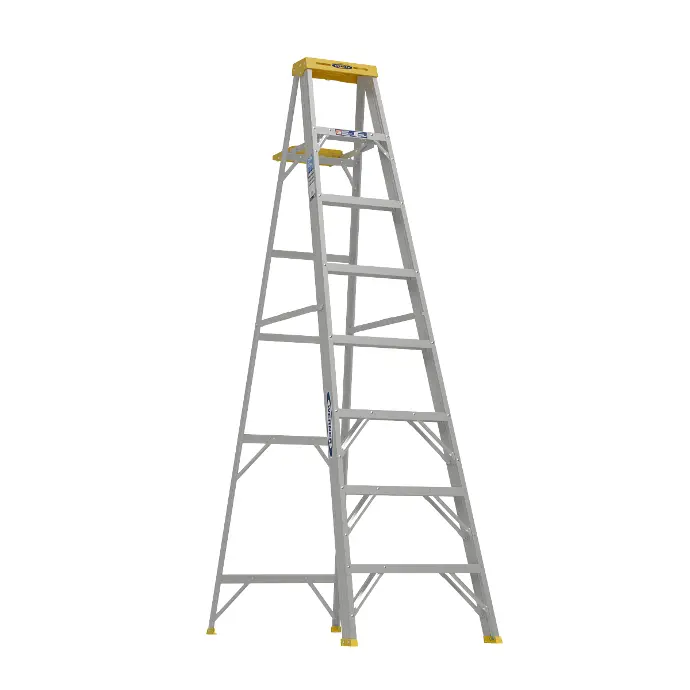 [051751011678] WERNER 8' ALUM STEP LADDER 250LB - 368