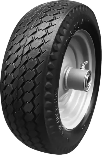 [638110012615] WHEELBARROW TIRE, SOLID FLAT FREE 15-1/2" x 8" x 3-6/10" - BRWB3505