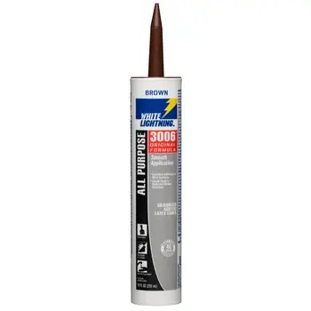 [023275008106] WHITE LIGHTNING SILICONE  3006 ALL PURPOSE MARRON BROWN 10oz  - W12003010