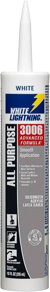 [023275300606] WHITE LIGHTNING SILICONE 3006 ALL PURPOSE ADVANCE FORMULA  WHITE 10oz - W12AF0010