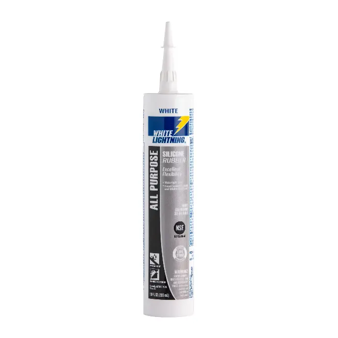 [023275300675] WHITE LIGHTNING SILICONE RUBBER ALL PURPOSE CLEAR 11oz - W11121010