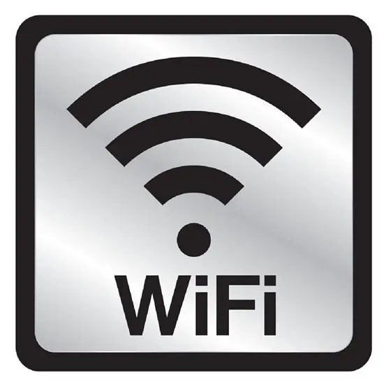 [029069004972] WIFI SIGN 4" X 4" HY-KO - 497