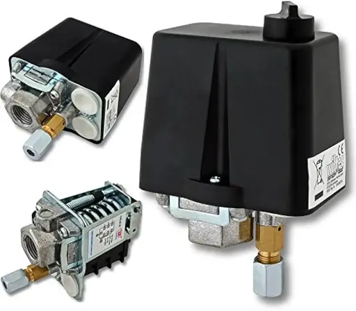 [022315201234] WILLAI 3-PHASE 90-120 PSI AIR COMPRESSORS PRESSURE SWITCH CONTROL 230V 400V 16A
