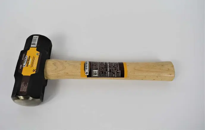[638110013148] WOOD HANDLE SLEDGE HAMMER 3LB BROWN USA - BSWE03