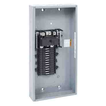[312060305] WP 100 Amp 1-Phas24 Circuit Panel Box with Main 125A QO124M125RB