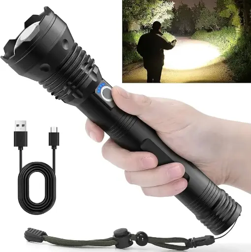 [X0023RXFRJ] WSKY  RECHARGEABLE LED FLASHLIGHT WATERPROOF S300 MULTI-MODES