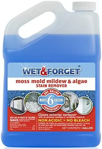 [879288000060] Wet and Forget Mold Mildew and Algae Stain Remover 1Gal