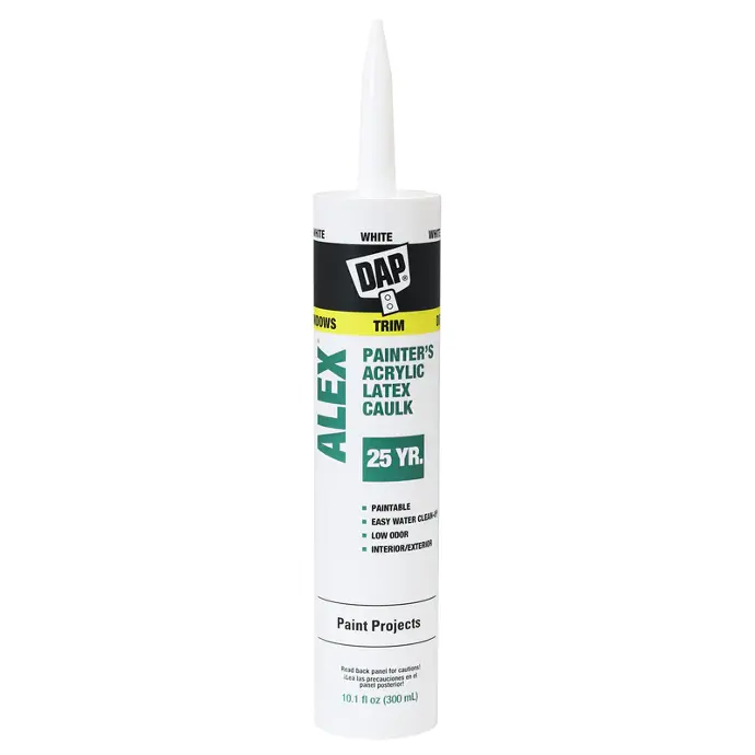 [070798181014] White Acrylic Latex Painters Caulk - 25yrs Dap - 181014
