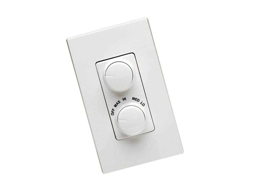 [078477102602] White Dimmer/Fan Combo Control - 6482W/RTD01-10W