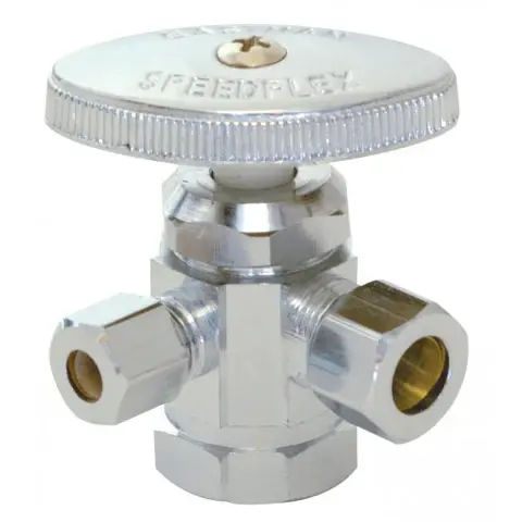 [046224039495] ﻿CROMED ANGLE VALVE 3WAY  - 04326C﻿