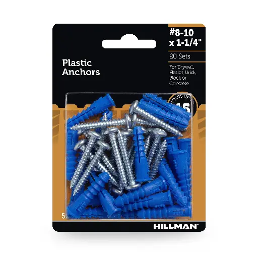 [7750622009365] ANCHOR AND SCREWS 1/4-1 1/4 201PCS - 210