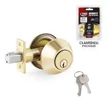 [810124140922] PREMIER LOCK GT SINGLE CYLINDER MH DEADBOLT BRASS US3 KW1 - DB01 - MH