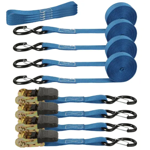 [7450077026862] RACHET TIE DOWN 4PCS/BOX BK-1294