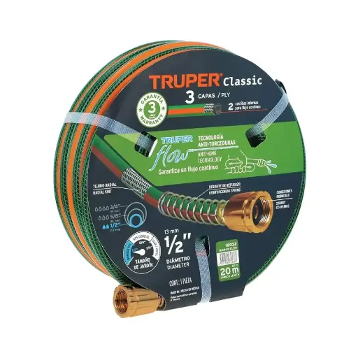 [7501206653388] Hose Garden 1/2 X 66 TR MAN-20X1/2R