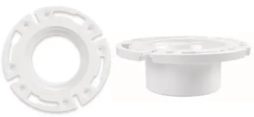 [638110026421] 3/"4" UNV TOILET FLANGE PVC SHC40 - BMTF0034