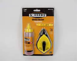 [638110122222] 100' REEL CHALK LINE SET - BRCL001
