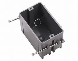 [JC18X0001] 1 Gang Grey Plastic Box w/Nail