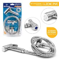 [7453038447874] Bidet Shower Head W-Hose Chrome Finish-A367-15005